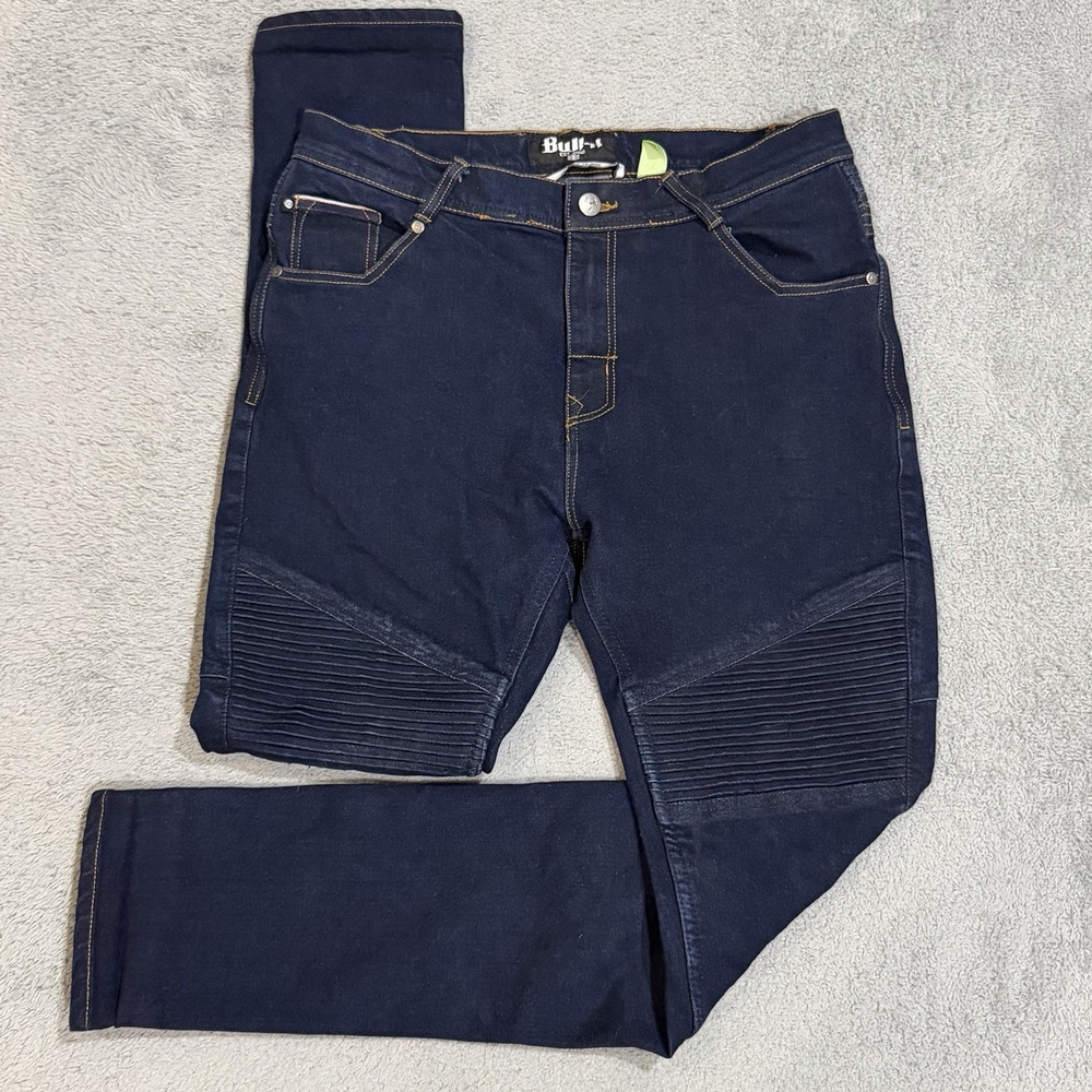 BULL-IT Motorcycle Riding Mens 30x30 Biker SELVEDGE Denim Skinny Straight Jeans